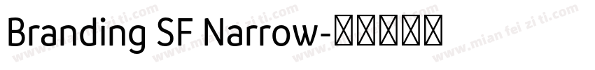Branding SF Narrow字体转换